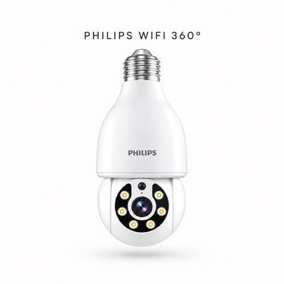 Cámara Philips 360° Full HD Tipo Bombillo WiFi